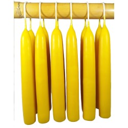 Vela tradicional cera abeja natural 15 x 2 cm