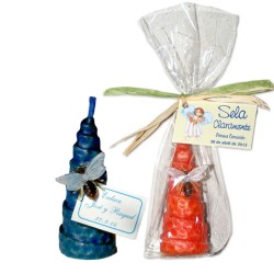 Vela panal espiral de 7 x 3 cm. bodas