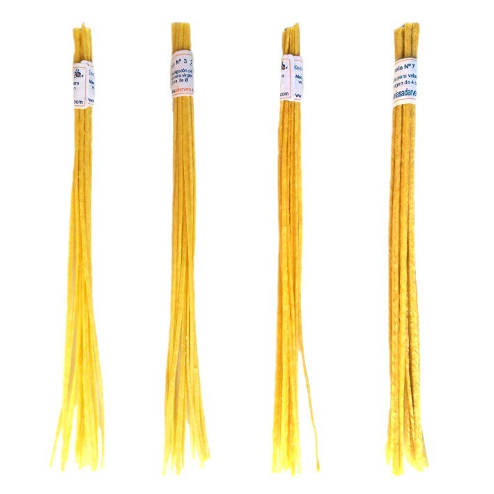 Mecha encerada para velas de cera virgen