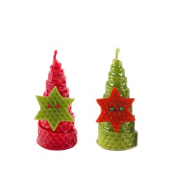 Vela Pino con estrella navidad