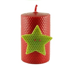 Vela Navidad estrella de 13 x 8 cm.
