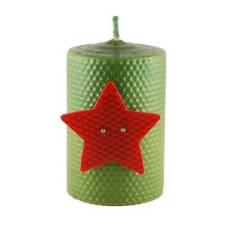 Vela Navidad estrella de 13 x 8 cm.
