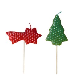 Velas Piruletas navideñas