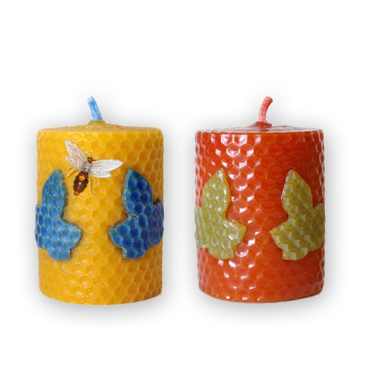 Vela hoja de hiedra de 7 x 6 cm,