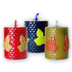 Vela hoja de hiedra de 7 x 6 cm,
