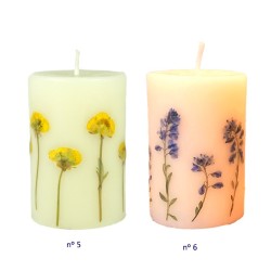 Velon de 10 x 6 cm decorado con flores naturales