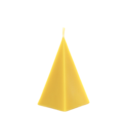 Pirámide pequeña de cera de abeja natural