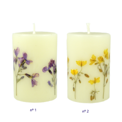 Velon de 10 x 6 cm decorado con flores naturales