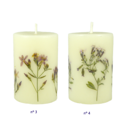 Velon de 10 x 6 cm decorado con flores naturales