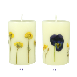 Velon de 10 x 6 cm decorado con flores naturales