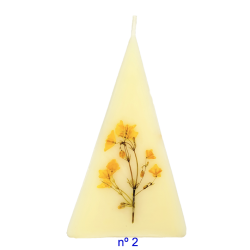 Pirámide grande decorada con flor natural