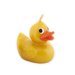 Vela patito amarillo cera de abeja