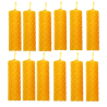 Pack 12 velas 6,5 x 2 cm. naturales