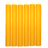 Pack 6 velas de panal de 20 x2 cm. naturales