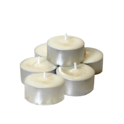 6 velas de té de cera de soja natural no transgénica con cápsula de aluminio