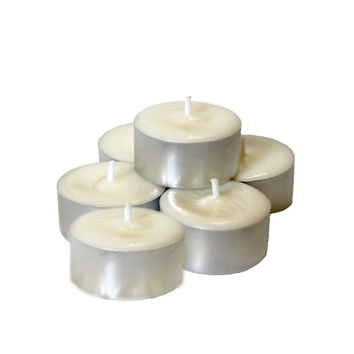 6 velas de té de cera de soja natural no transgénica con cápsula de aluminio
