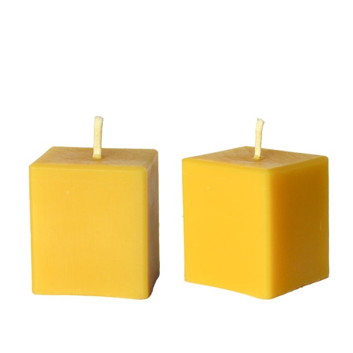 Vela Cubo de cera virgen natural