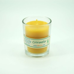 Vela perfumada citronela natural en vaso