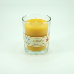 Vela perfumada canela en vaso
