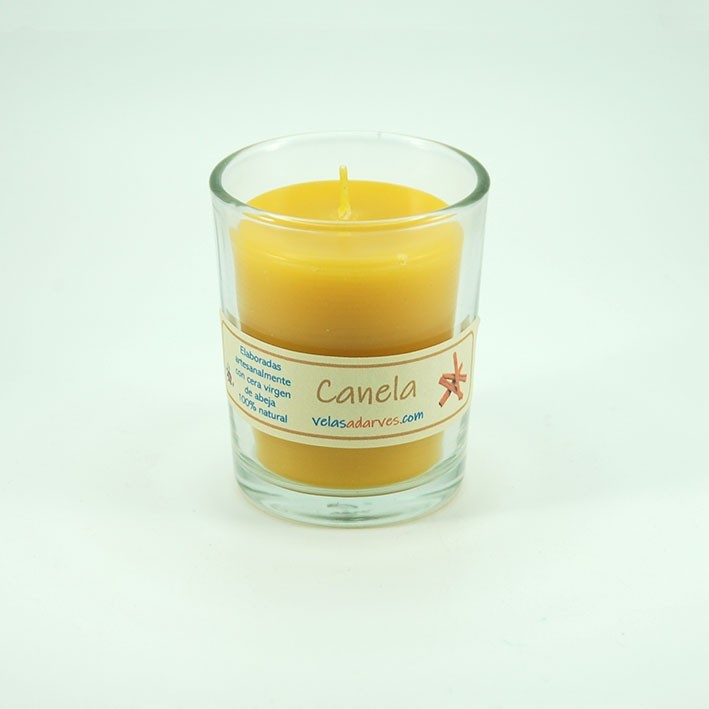 Vela perfumada canela en vaso