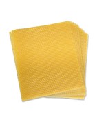 Laminas de cera virgen de abeja 100% natural.